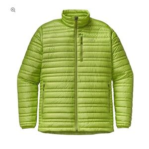 Patagonia Men’s Lime Green Puffer Jacket Size Large